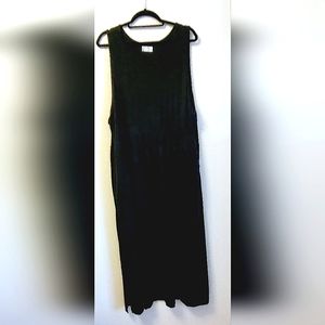 MAURICES Sz 3X Black Sleeveless Maxi Dress